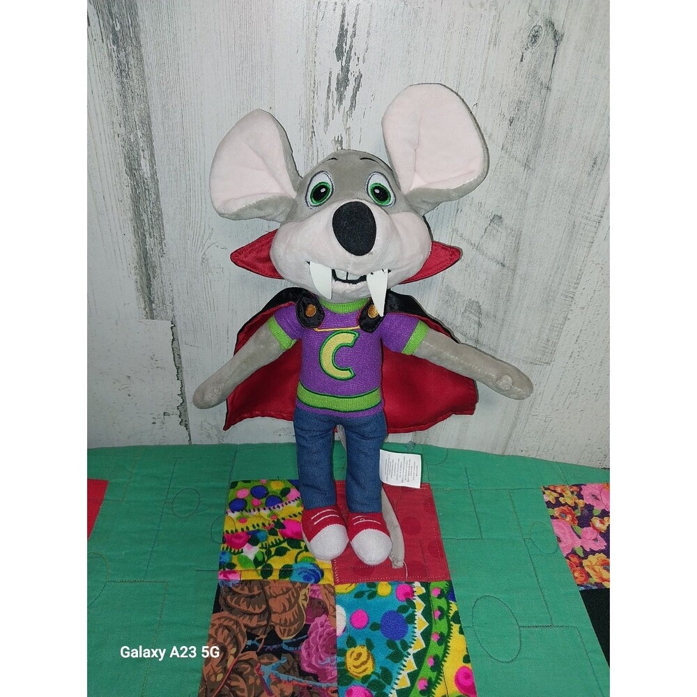 Chuck E Cheese Boo-Tacular Vampire Halloween Plush Limited 13 Inch